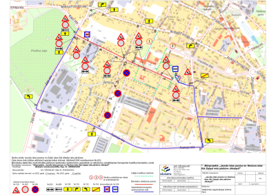 Satiksmes organizācija Jaunā iela