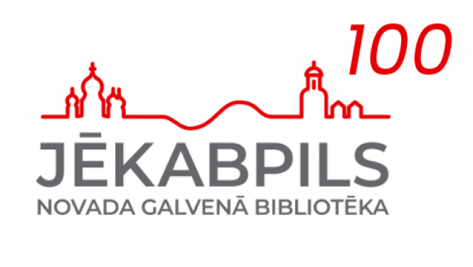Bibliotēkas simtgades logo