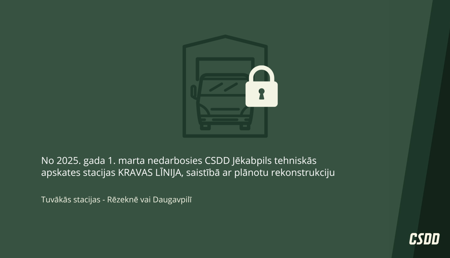 CSDD Jēkabpils plakāts par smago tehniku