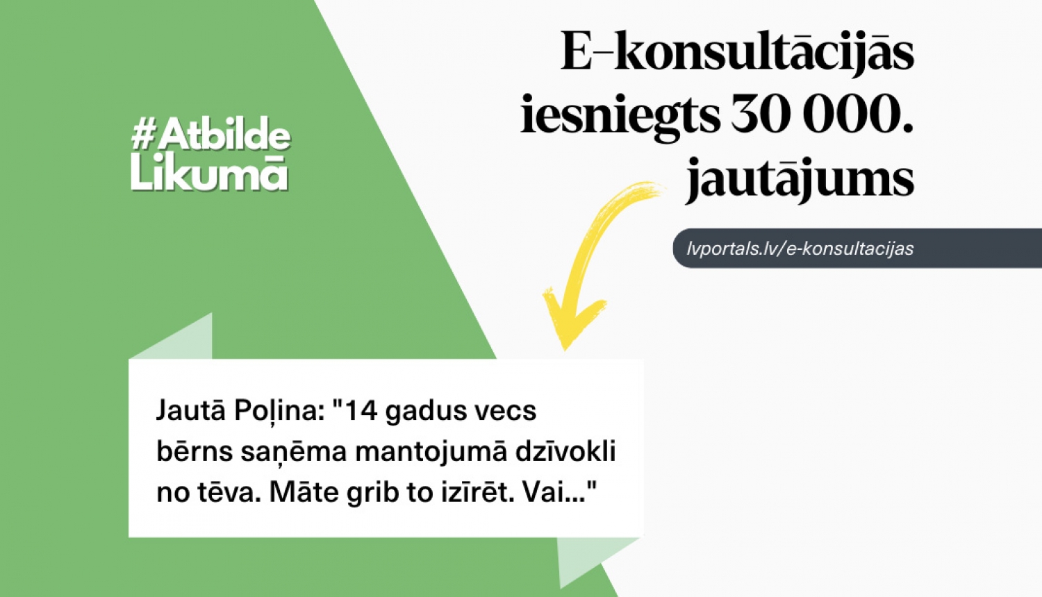 E-konsultācijās iesniegts 30 000. jautājums