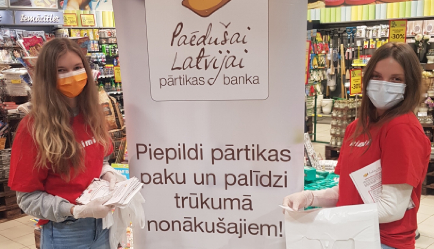 Jaunieši no “13.pirmdienas” atbalsta akciju “Paēdušai Latvijai!”